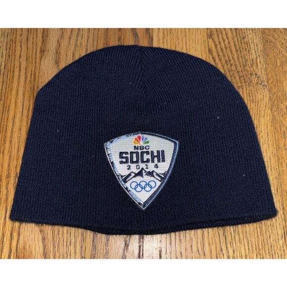NBC SOCHI 2014 Olympic Beanie Hat Cap Blue - Picture 1 of 5